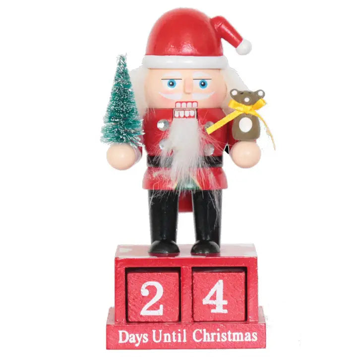 6"  Santa Countdown Nutcracker