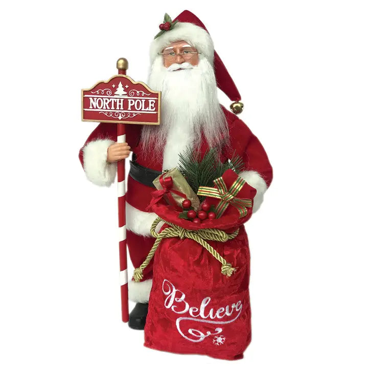 15" North Pole Santa