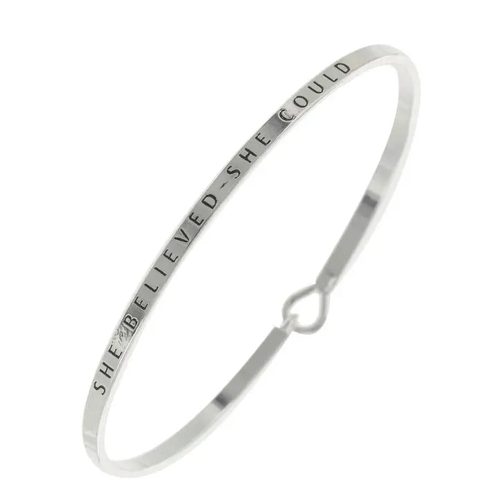 She Believed She Could Bangle