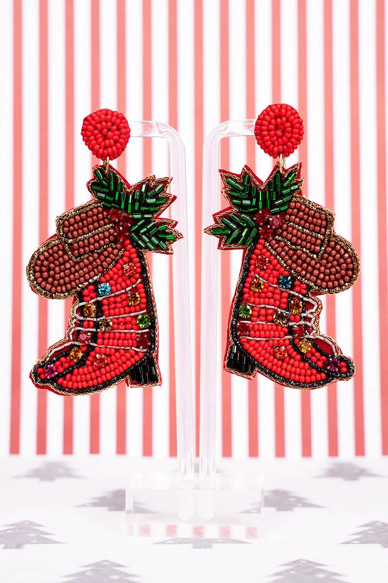 Wrapped Up in Lights Seed Bead Earrings