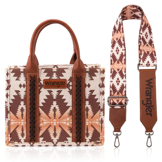 Wrangler Southwest Print Crossbody Light Coffee