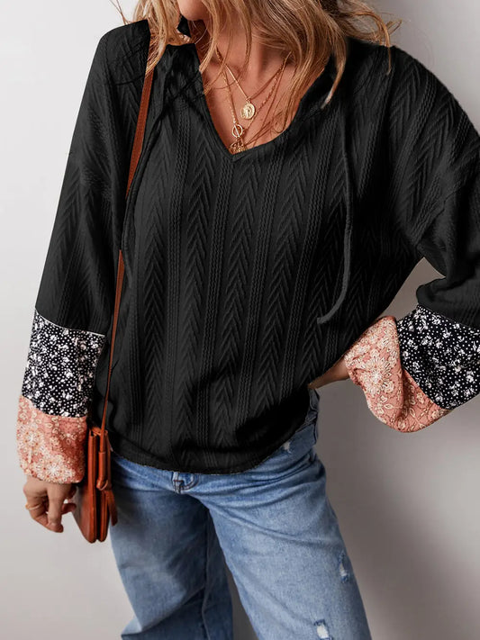 Floral Patchwork Black