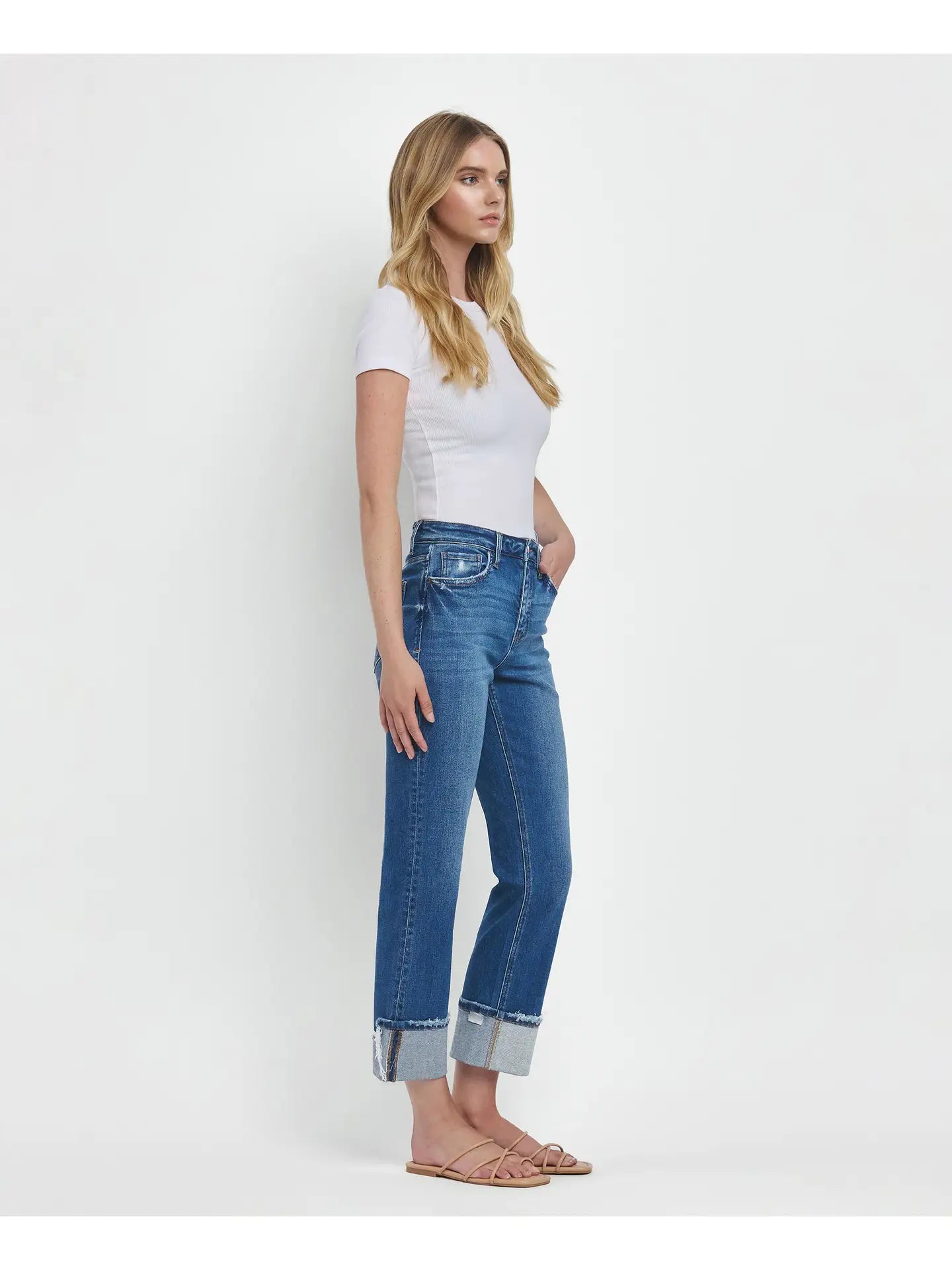Vervet High Rise Cuffed Jean