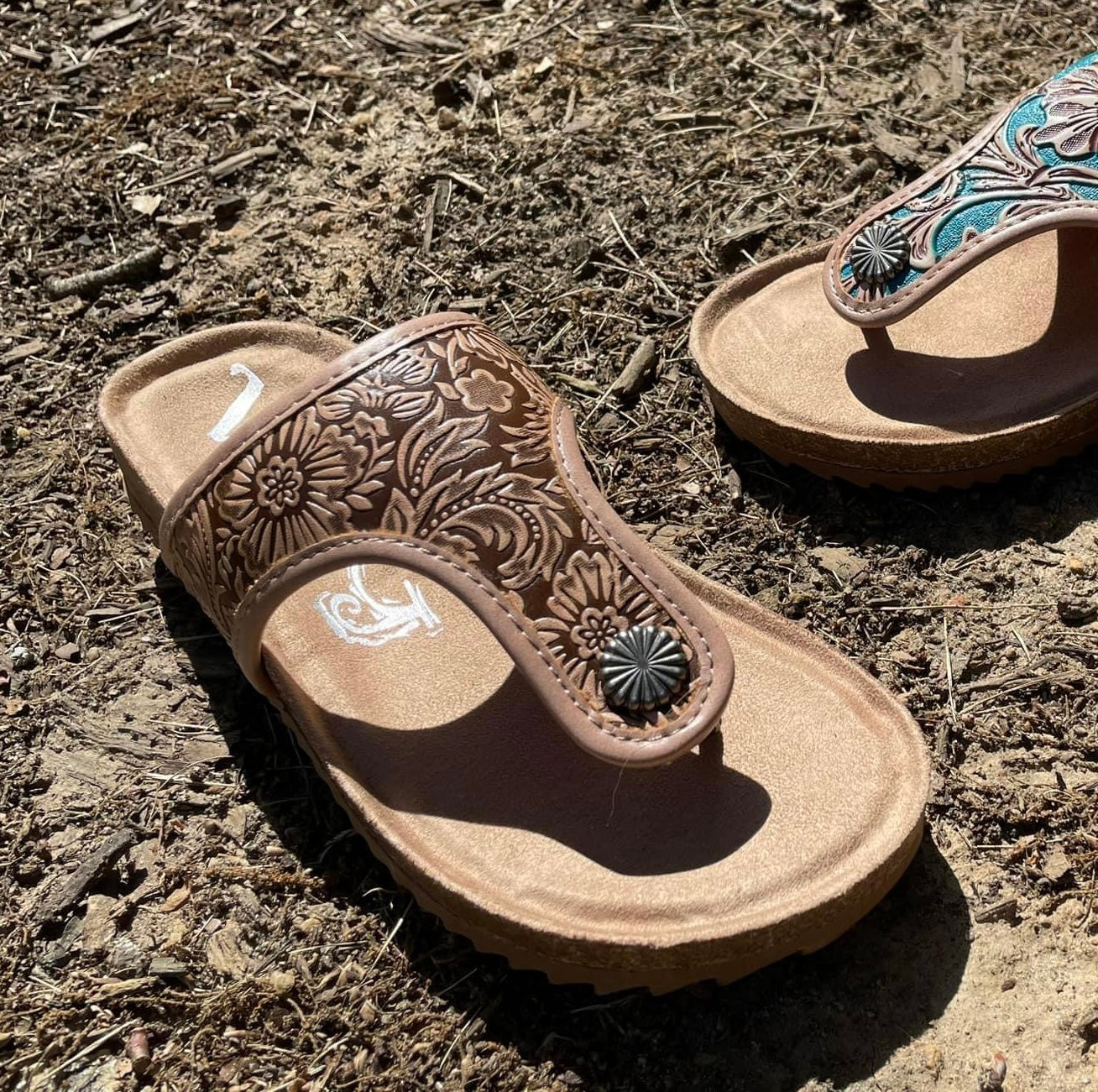 The Darla Tooled Sandal