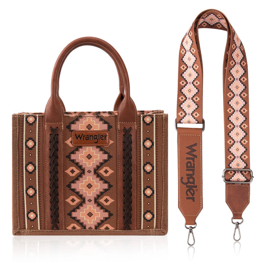 Wrangler Southwest Tote Small Dark Brown