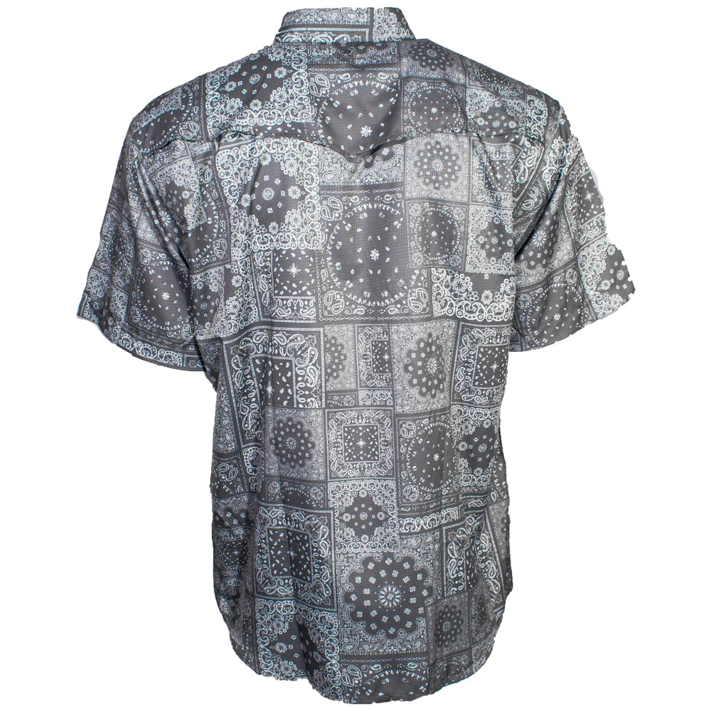Hooey Sol Charcoal SS Pearl Snap