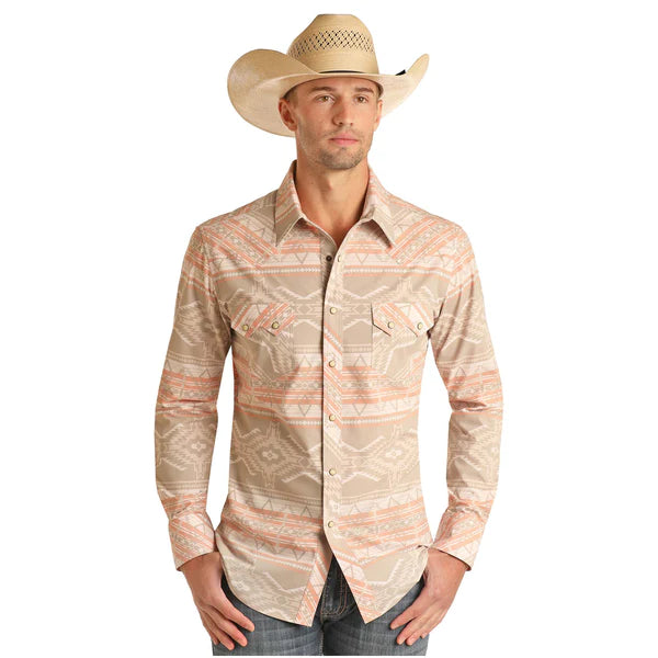 Vintage Aztec LS Snap Shirt