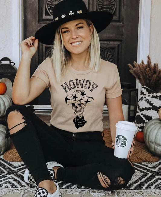 Howdy Skeleton Tee