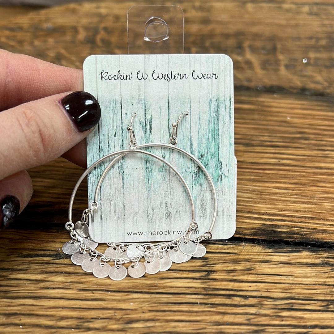 Kyra Disk Charm Earrings