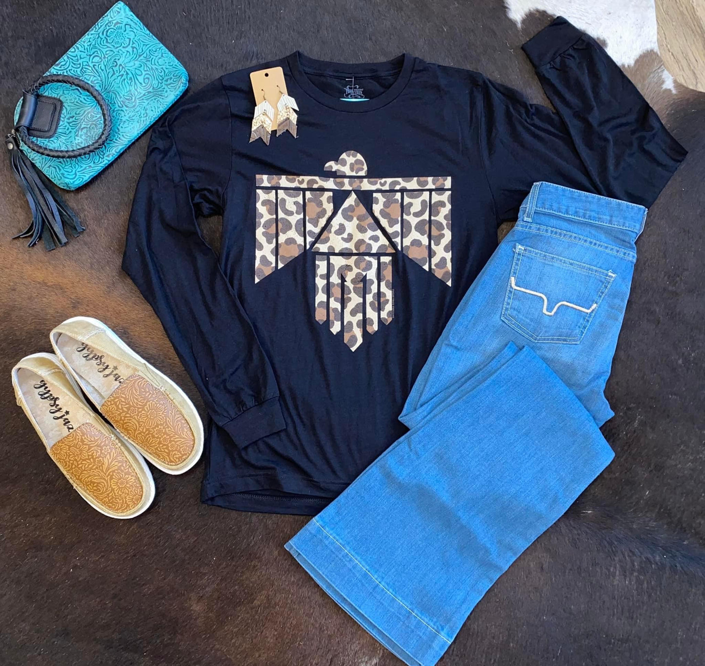 Ella Leopard Thunderbird L/S Tee