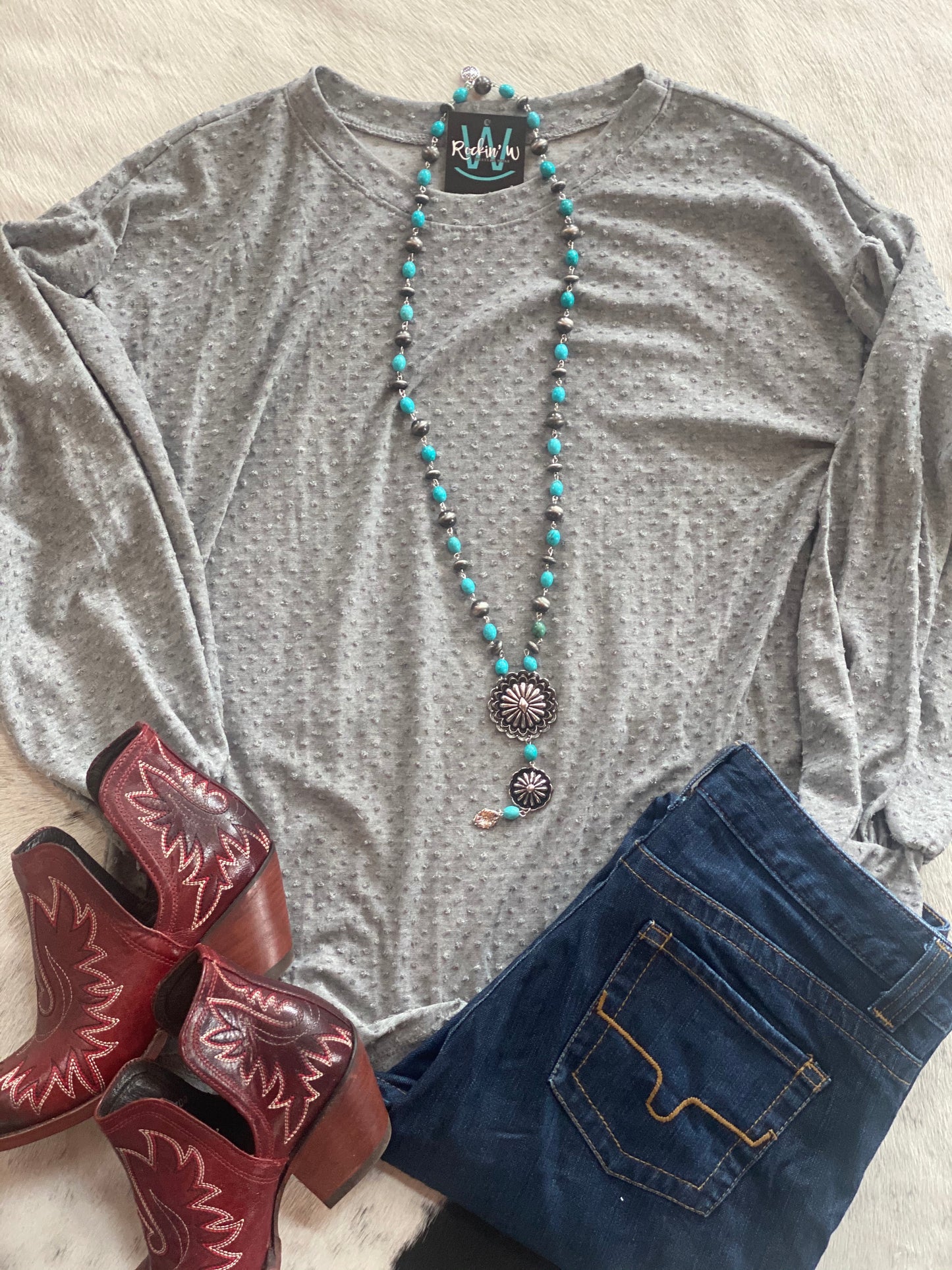 Kandi Top in Gray