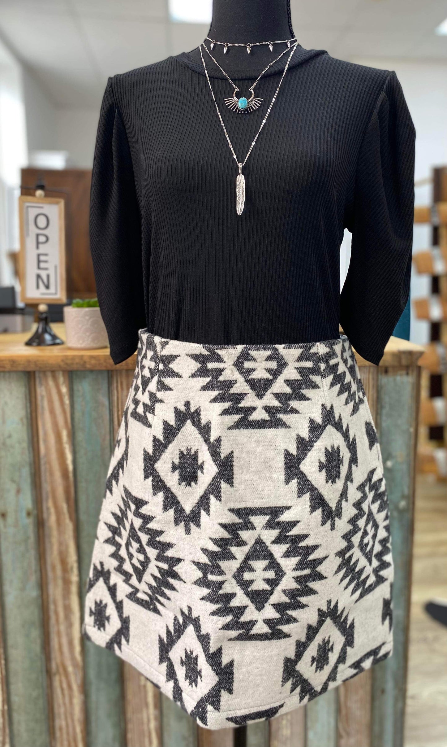 Desert Dreams Aztec Skirt