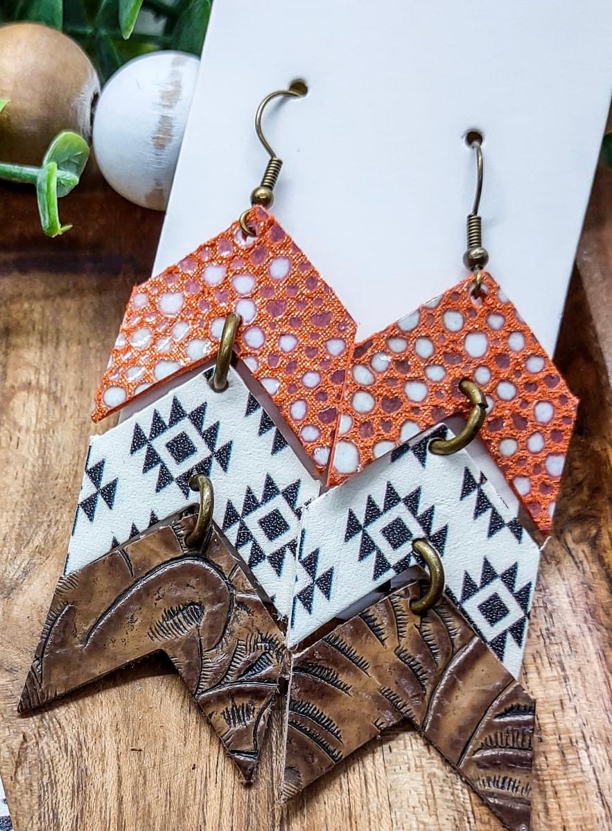 Route 66 Triple Arrow Earrings
