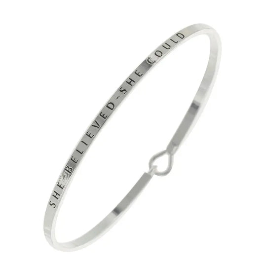 She Believed She Could Bangle