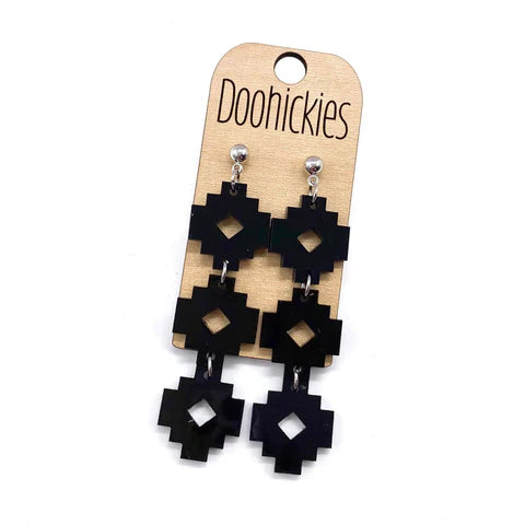 Doohickies Aztec Blk Acrylic