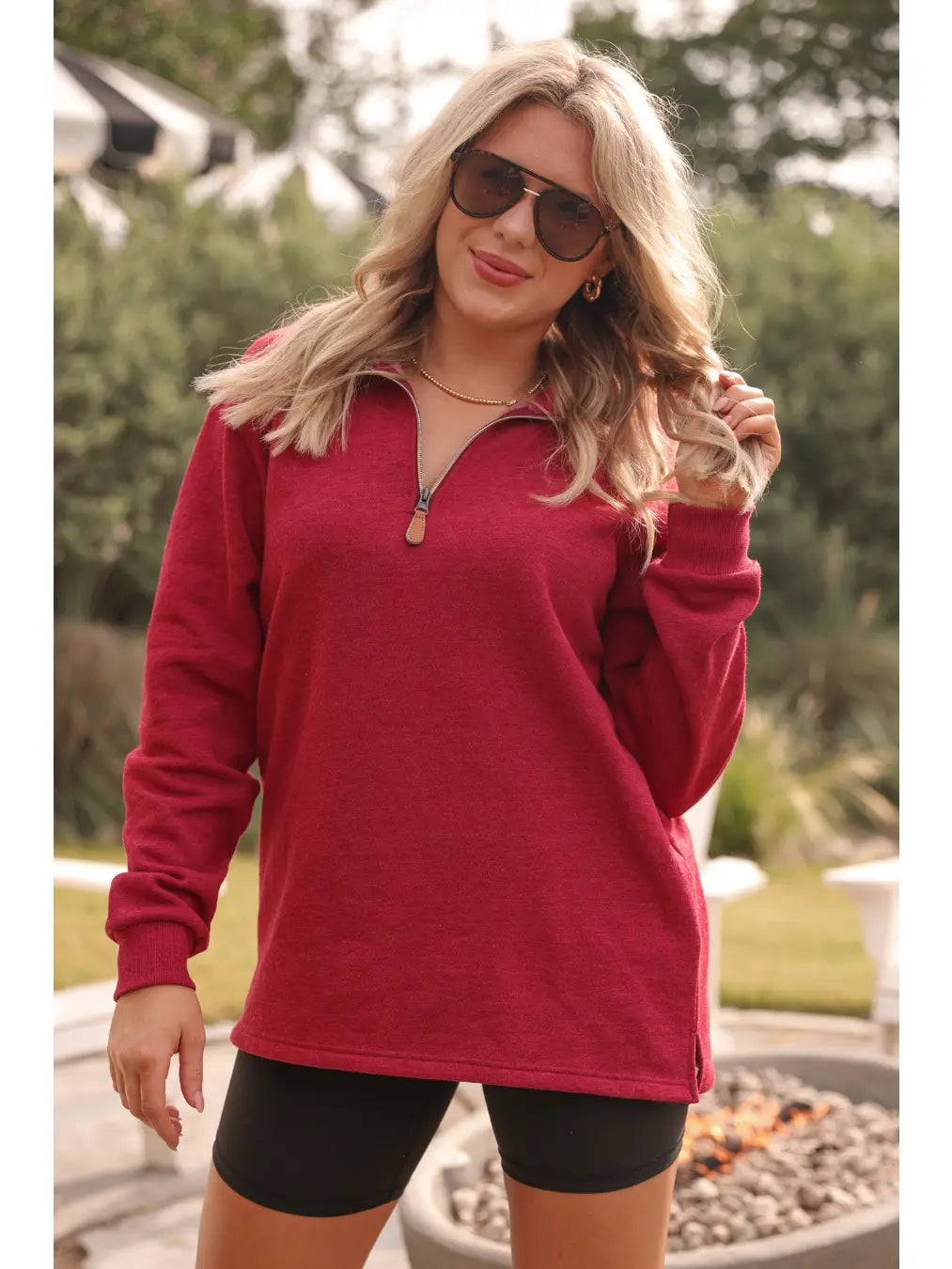 Quarter Zip Pullover by Jess Lea