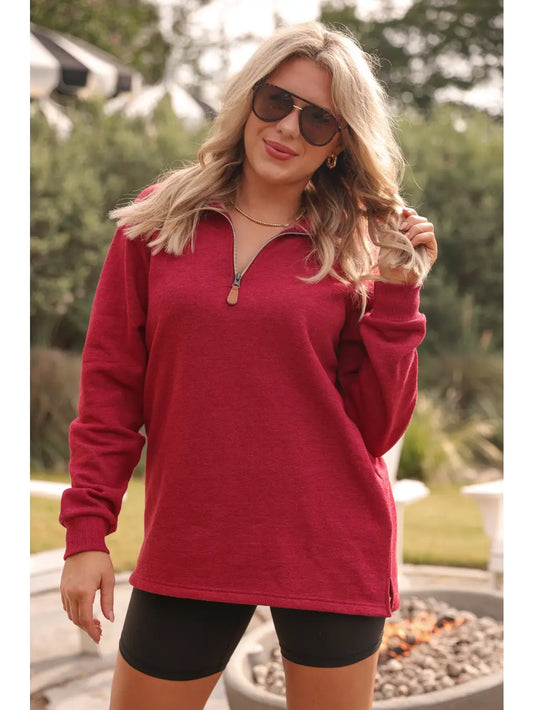 Quarter Zip Pullover by Jess Lea
