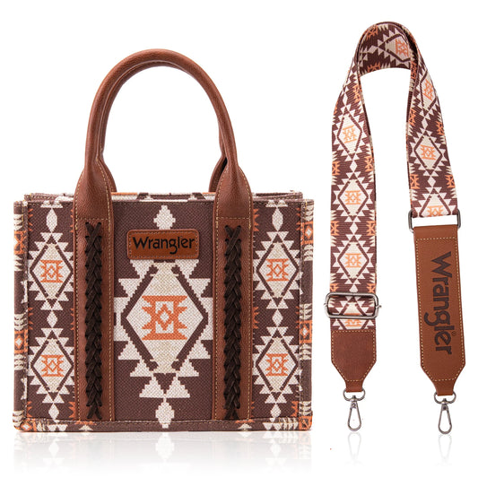 Wrangler Southwest Tote Small Coffee