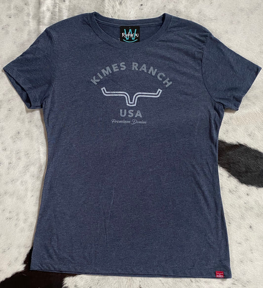 Kimes Ranch Ladies Arches Tee Vintage Navy