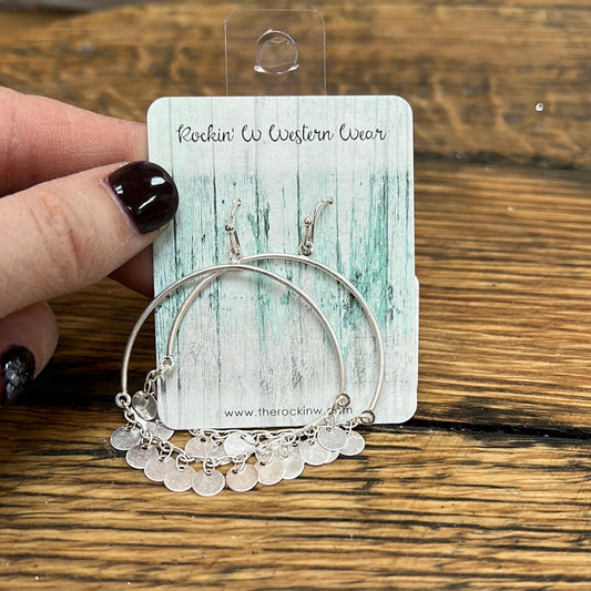 Kyra Disk Charm Earrings